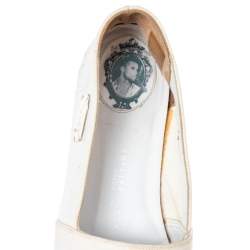Pre Owned Philipp Plein Cream Canvas Crystal Embellished Skull Espadrille Flats Size 38