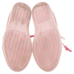 Pre Owned Philipp Plein Pink Suede Low Top Sneakers Size 38