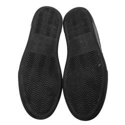 Pre Owned Philipp Plein Black Studded Suede Slip-On Sneakers Size 37