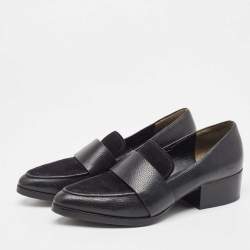 Philipp Plein Black Suede and Leather Loafers Size 40