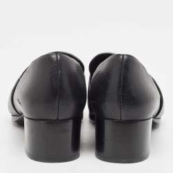 Philipp Plein Black Suede and Leather Loafers Size 40
