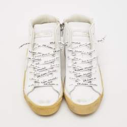 Philippe Model White Leather High Top Sneakers Size 37