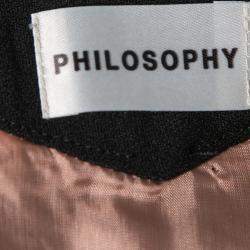 Philosophy Bicolor Paneled Noodle Strap Flared Dress S