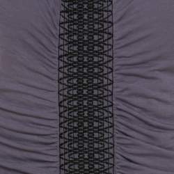 Philosophy Di Alberta Ferretti Lilac Jersey Embroidered Ruched Detail Dress M 
