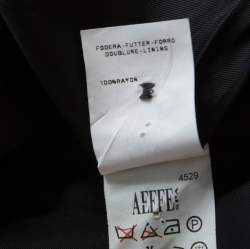 مملوكة مسبقًا Philosophy di Alberta Ferretti Dark Grey Striped Wool Tailored Blazer M