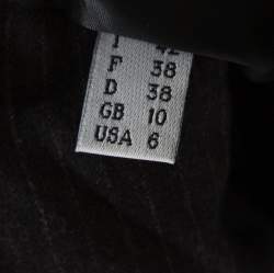 مملوكة مسبقًا Philosophy di Alberta Ferretti Dark Grey Striped Wool Tailored Blazer M