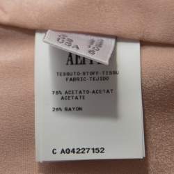 Philosophy di Alberta Ferretti Salmon Pink Crepe Overlap Detail Maxi Dress M