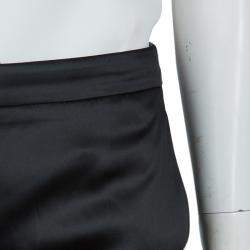 Philosophy Di Alberta Ferretti Black Satin Trousers S