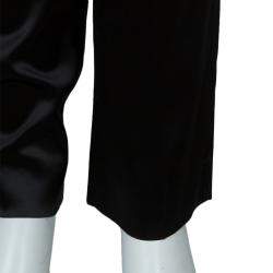 Philosophy Di Alberta Ferretti Black Satin Trousers S