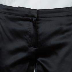 Philosophy Di Alberta Ferretti Black Satin Trousers S