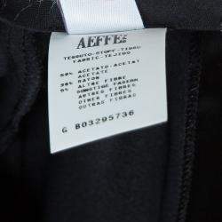 Philosophy Di Alberta Ferretti Black Satin Trousers S