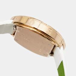 Pre Owned Piaget Silver 18k Rose Gold Diamond Satin Possession G0A41086 Women's Wristwatch 29 mm