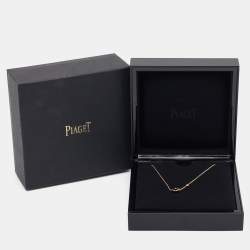 Pre Owned  Piaget Possession Onyx Diamond 18K Rose Gold Necklace