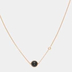 Pre Owned  Piaget Possession Onyx Diamond 18K Rose Gold Necklace