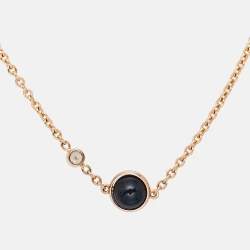 Pre Owned Piaget Possession Onyx Diamond  18k Rose Gold Bracelet