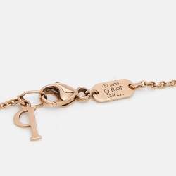 Pre Owned Piaget Possession Onyx Diamond  18k Rose Gold Bracelet