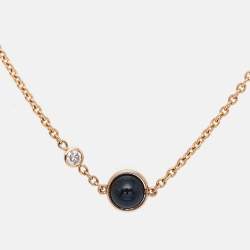 Pre Owned Piaget Possession Onyx Diamond  18k Rose Gold Bracelet