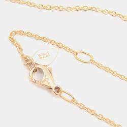 Piaget 18K Rose Gold and Diamond Rose Pendant Necklace