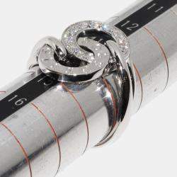 Piaget 18K White Gold and Diamond Possession Band Ring EU 52