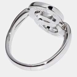 Piaget 18K White Gold and Diamond Possession Band Ring EU 52