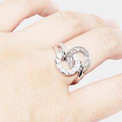 Piaget 18K White Gold and Diamond Possession Band Ring EU 52
