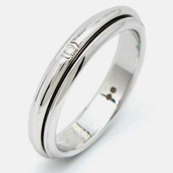 Piaget Possession Diamond 18k White Gold Ring Size 60