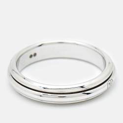 Piaget Possession Diamond 18k White Gold Ring Size 60