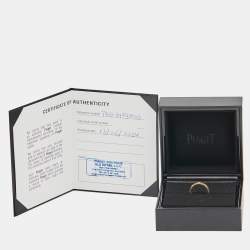 Piaget Possession Diamond 18k Rose Gold Band Ring Size 53