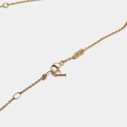 Pre Owned Piaget Possession Diamond, Lapis Lazuli 18k Rose Gold Necklace