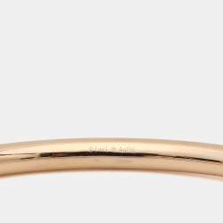 Pre Owned Piaget Diamond Caenelian 18k Yellow Gold Possession Open Bracelet Size 15