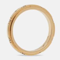 Pre Owned Piaget Possession Diamonds 18k Yellow Gold  Ring Size 53