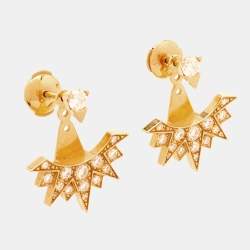 مملوكة مسبقًا Piaget Sunlight Diamond 18k Rose Gold Stud Earrings