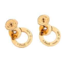 Pre Owned Piaget Possession Diamond 18K Rose Gold Stud Earrings