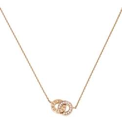Piaget Possession Toi & Moi Diamond 18K Rose Gold Pendant Necklace