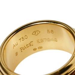 Piaget Possession Chain Motif 18K Yellow Gold Ring Size 56