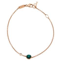 Piaget Possession Diamond Malachite 18K Rose Gold Bracelet
