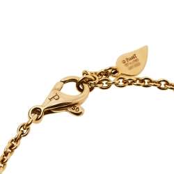 Piaget Diamond Rose Motif 18K Yellow Gold Chain Link Bracelet