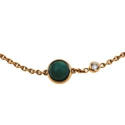 Piaget Possession Malachite Diamond 18K Rose Gold Bracelet