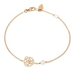 Piaget Rose Diamond & Cultured Pearl 18K Rose Gold Bracelet