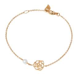 Piaget Rose Diamond & Cultured Pearl 18K Rose Gold Bracelet