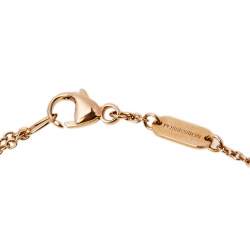 Pre Owned Piaget Possession Onyx & Diamond 18K Rose Gold Necklace