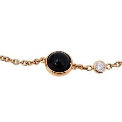 Piaget Possession Onyx & Diamond 18K Rose Gold Bracelet