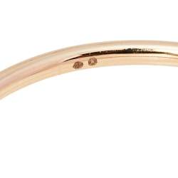 Pre Owned Piaget Possession 18K Rose Gold & Diamonds Open Cuff Bracelet 