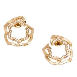 Pre Owned Piaget Rose Diamond 18K Rose Gold Earrings