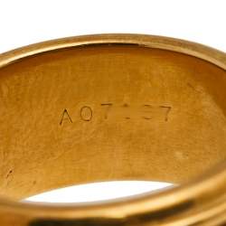 Piaget Multi Gemstone 18k Yellow Gold Rolling Ring Size 52