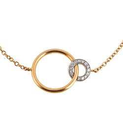 Pre Owned Piaget Possession Toi & Moi Diamond 18k Two Tone Bracelet