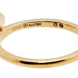 Piaget Rose Diamond 18k Rose Gold Ring Size 52