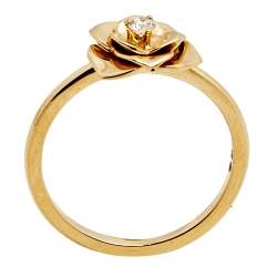 Piaget Rose Diamond 18k Rose Gold Ring Size 52