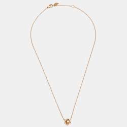 Piaget Rose Diamond 18k Rose Gold Chain Necklace