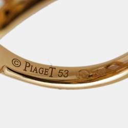Piaget Rose Diamond 18k Rose Gold Large Model Ring Size 53